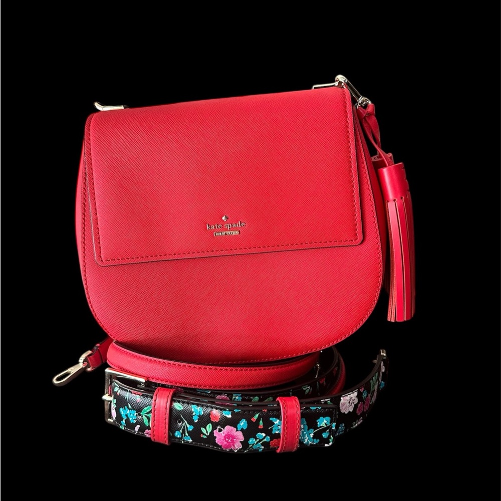 NWOT Kate Spade Red Crossbody Bag with Bonus Strap